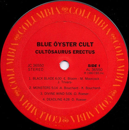 Blue Öyster Cult : Cultösaurus Erectus (LP, Album, Pit)