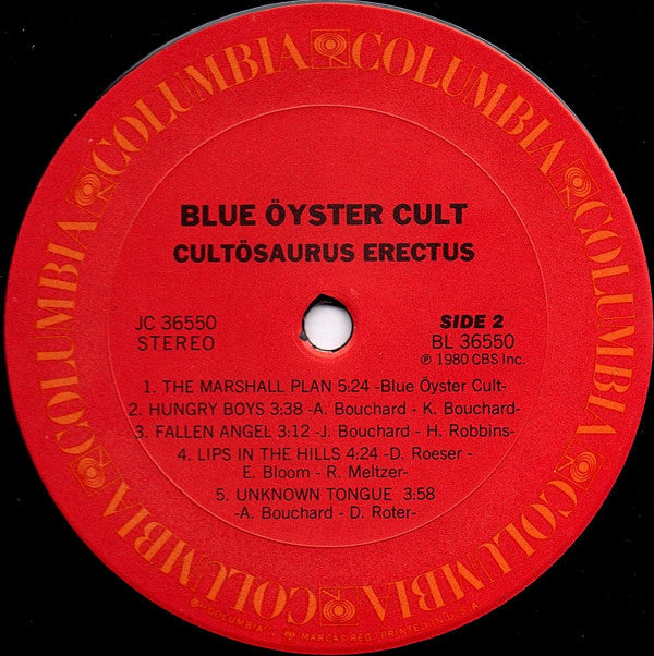 Blue Öyster Cult : Cultösaurus Erectus (LP, Album, Pit)