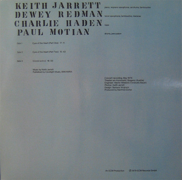 Keith Jarrett : Eyes Of The Heart (LP, Album + LP, S/Sided, Album)