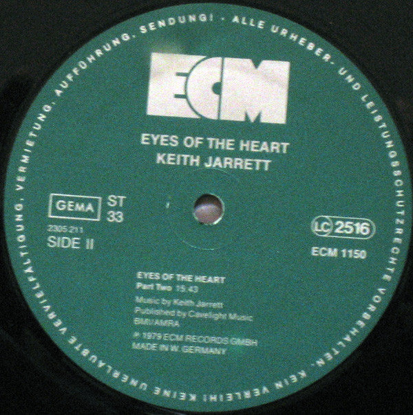 Keith Jarrett : Eyes Of The Heart (LP, Album + LP, S/Sided, Album)