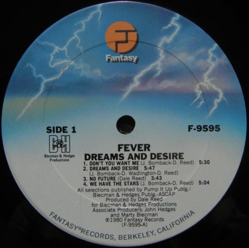 Fever (3) : Dreams And Desire (LP, Album)