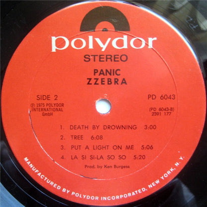 Zzebra : Panic (LP, Album)