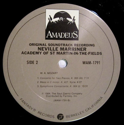 Neville Marriner*, Academy Of St. Martin-In-the-Fields* : Amadeus (Original Soundtrack Recording) (2xLP, Album, Gat)