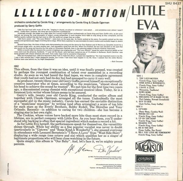 Little Eva : Llllloco-Motion (LP, Album, RE)