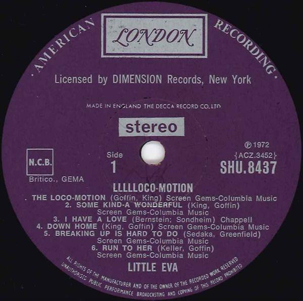 Little Eva : Llllloco-Motion (LP, Album, RE)