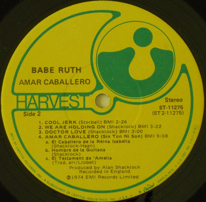 Babe Ruth : Amar Caballero (LP, Album, Jac)