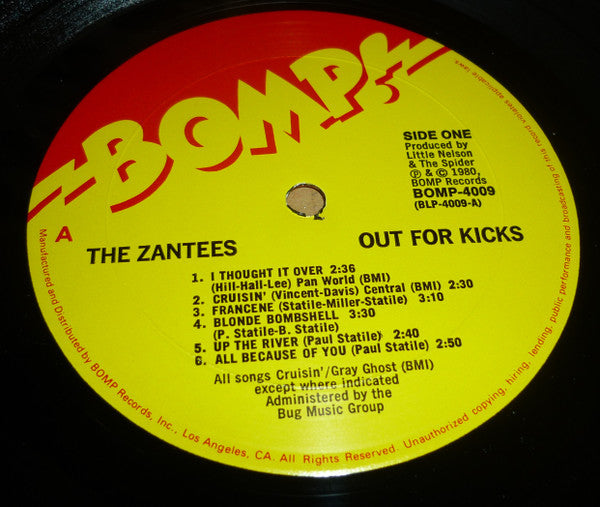 The Zantees : Out For Kicks (LP, Album)