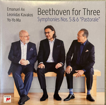 Beethoven*, Yo-Yo Ma, Emanuel Ax, Leonidas Kavakos* : Beethoven For Three (Symphonies Nos. 5 & 6 "Pastorale") (2xLP, Ltd)