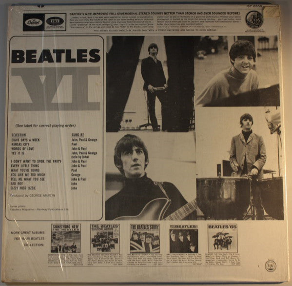 The Beatles : Beatles VI (LP, Album, Scr)