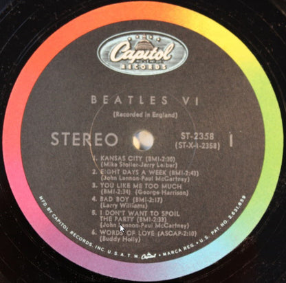 The Beatles : Beatles VI (LP, Album, Scr)