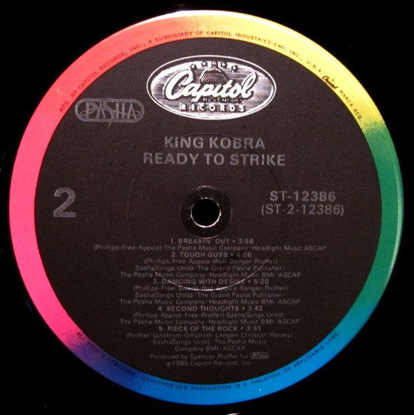 King Kobra (4) : Ready To Strike (LP, Album)