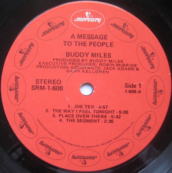 Buddy Miles : A Message To The People (LP, Album, Hol)