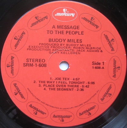 Buddy Miles : A Message To The People (LP, Album, Hol)