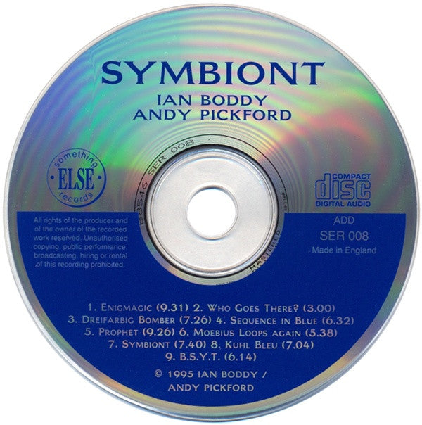 Ian Boddy • Andy Pickford : Symbiont (CD, Album)