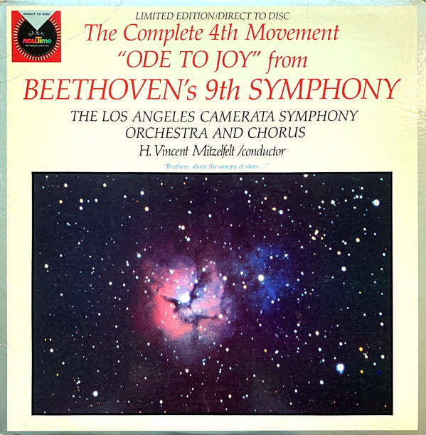 The Los Angeles Symphony Camerata Orchestra And Chorus*, H. Vincent Mitzelfelt : The Complete 4th Movement "Ode To Joy" From Beethoven's 9th Symphony (LP, Ltd, Dir)