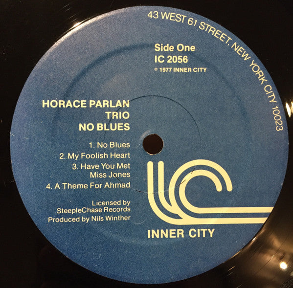 Horace Parlan Trio : No Blues (LP, Album)