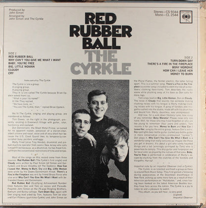 The Cyrkle : Red Rubber Ball (LP, Album, Mono, Ter)