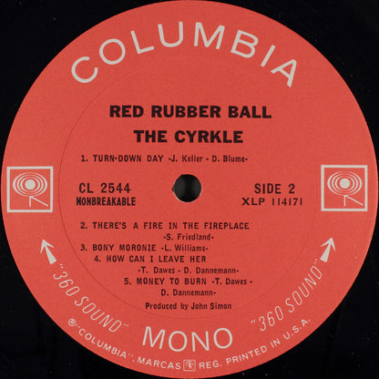 The Cyrkle : Red Rubber Ball (LP, Album, Mono, Ter)