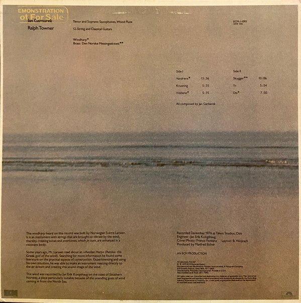 Jan Garbarek : Dis (LP, Promo)