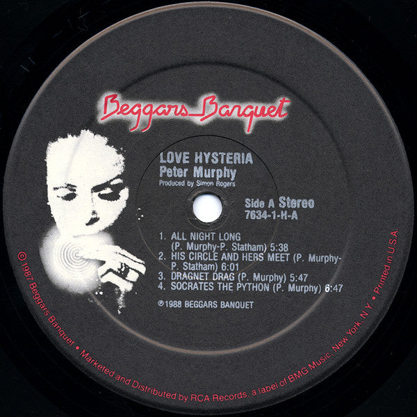 Peter Murphy : Love Hysteria (LP, Album)