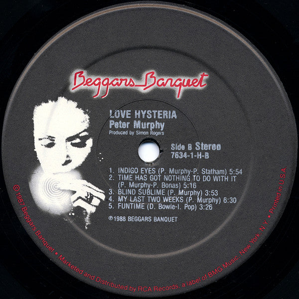 Peter Murphy : Love Hysteria (LP, Album)