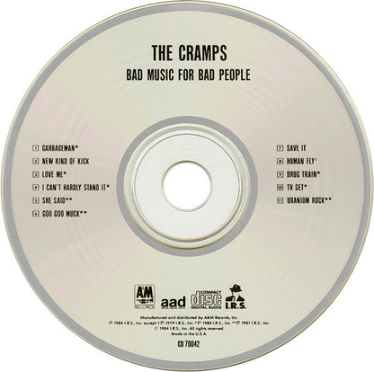 The Cramps : Bad Music For Bad People (CD, Comp, RE)