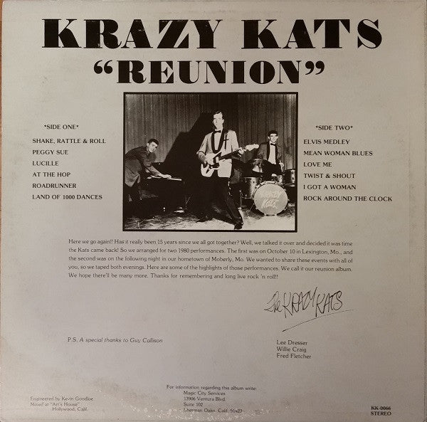 Krazy Kats* : Reunion (LP, Album)