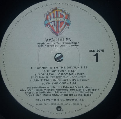 Van Halen : Van Halen (LP, Album, RP, Win)