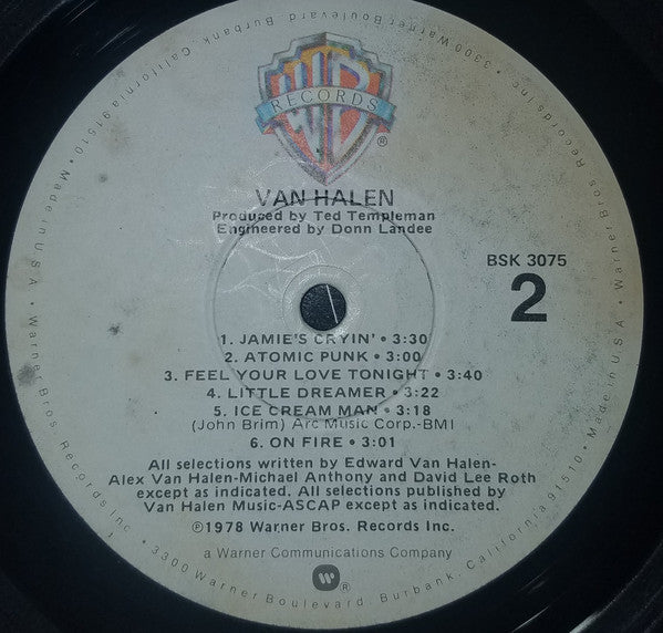 Van Halen : Van Halen (LP, Album, RP, Win)