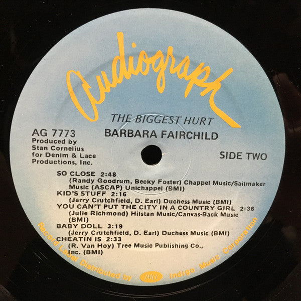 Barbara Fairchild : The Biggest Hurt (LP, Album)