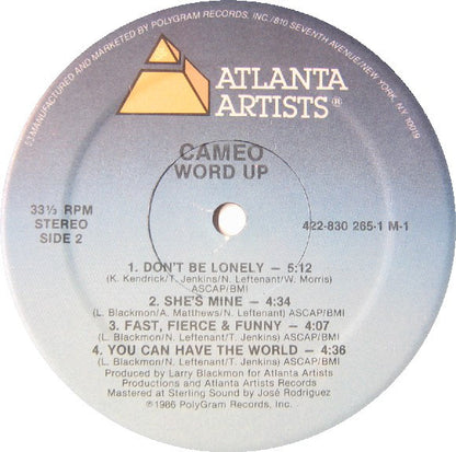 Cameo : Word Up! (LP, Album, 53-)