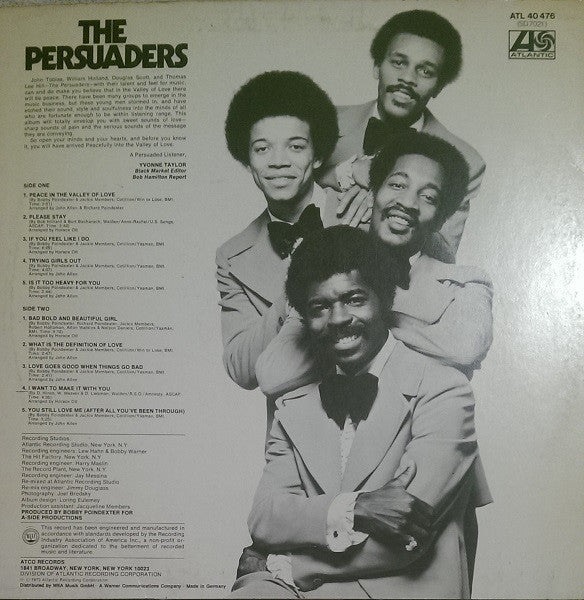 The Persuaders : The Persuaders (LP, Album)