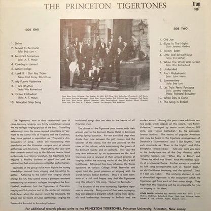 The Princeton Tigertones : Sunset In Bermuda (LP, Album)