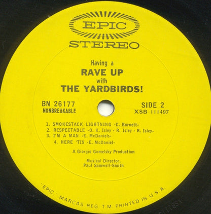 The Yardbirds : Having A Rave Up With The Yardbirds (LP, Album)