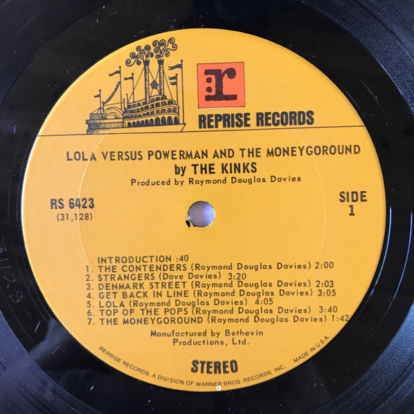 The Kinks : Lola Versus Powerman And The Moneygoround (LP, Album, Ter)