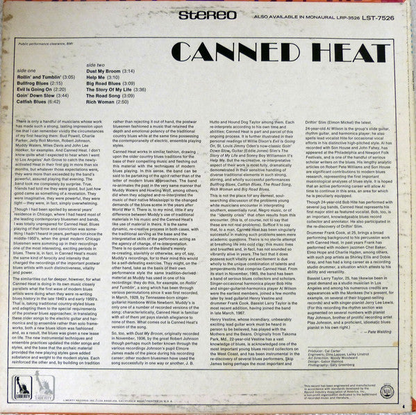 Canned Heat : Canned Heat (LP, Album, RCA)