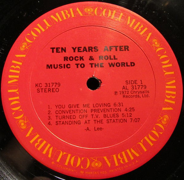 Ten Years After : Rock & Roll Music To The World (LP, Album, Pit)