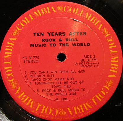 Ten Years After : Rock & Roll Music To The World (LP, Album, Pit)