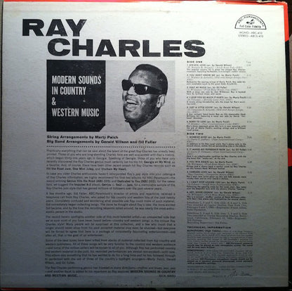 Ray Charles : Modern Sounds In Country And Western Music (LP, Album, Mono)