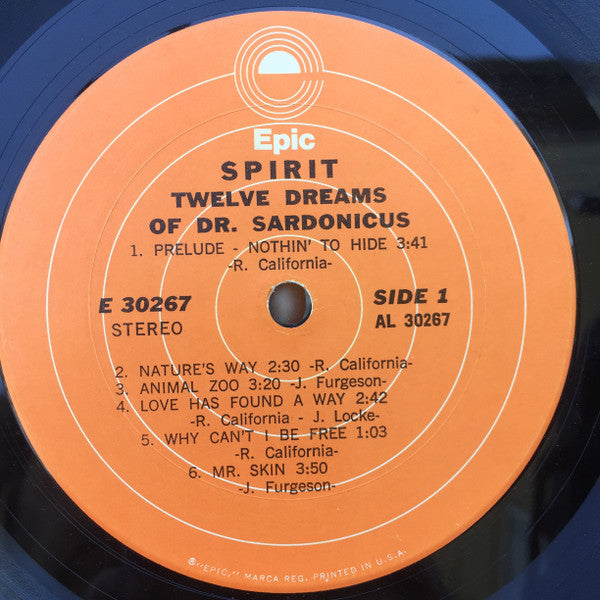 Spirit (8) : Twelve Dreams Of Dr. Sardonicus (LP, Album, RE)