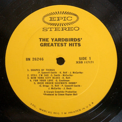 The Yardbirds : The Yardbirds' Greatest Hits (LP, Comp, Ter)