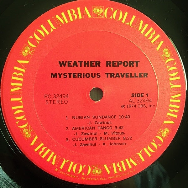 Weather Report : Mysterious Traveller (LP, Album)