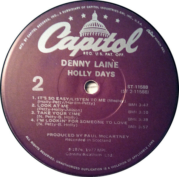 Denny Laine : Holly Days (LP, RP, Pur)