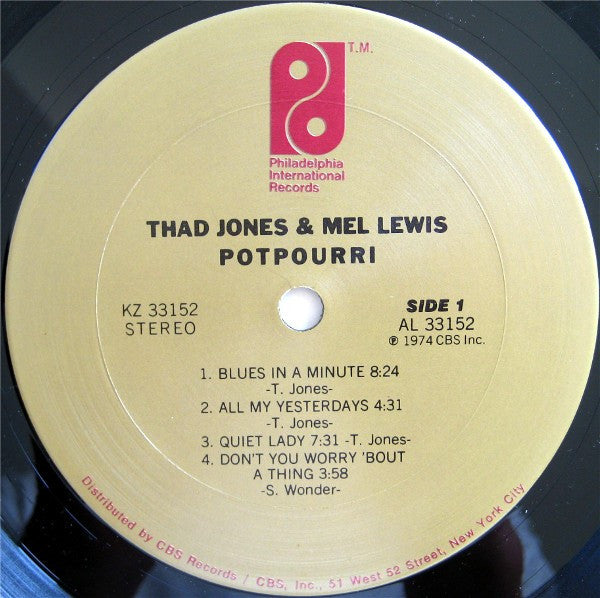 Thad Jones & Mel Lewis : Potpourri (LP, Album)