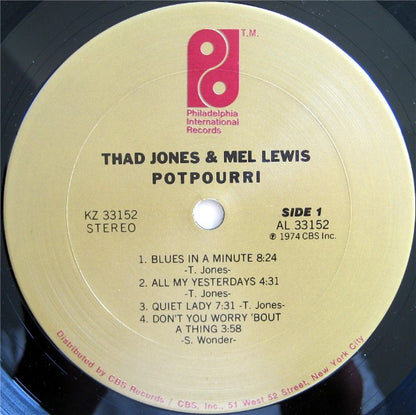 Thad Jones & Mel Lewis : Potpourri (LP, Album)