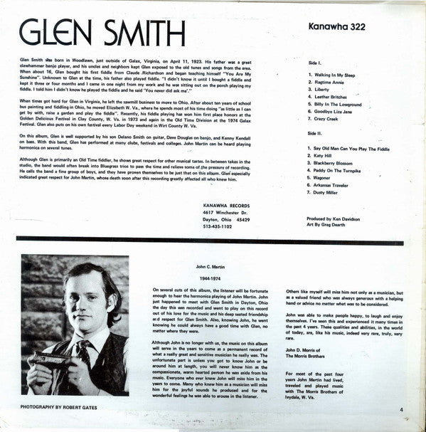 Glen Smith and the Mountain State Pickers : Glen Smith And The Mountain State Pickers (LP, Album)