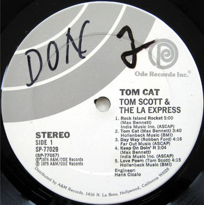 Tom Scott & The L.A. Express : Tom Cat (LP, Album, Ter)