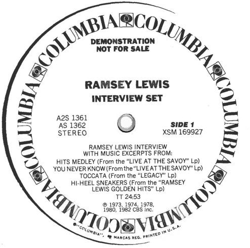 Ramsey Lewis : A Conversation With Ramsey Lewis (2xLP, Promo)