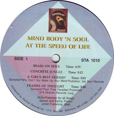 Mind Body 'N Soul : At The Speed Of Life (LP, Album)