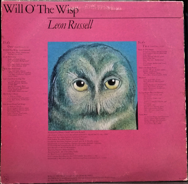 Leon Russell : Will O' The Wisp (LP, Album, Pin)